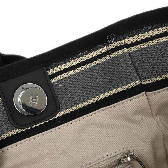 Chanel Gray Canvas Medium Deauville 2way Tote Bag - Picture 8 of 10